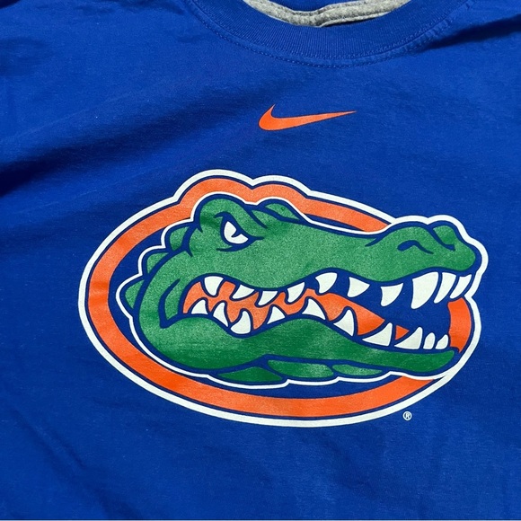University of Florida Nike Blue Men's Tee center check and Gator logo Size XL - Picture 5 of 7